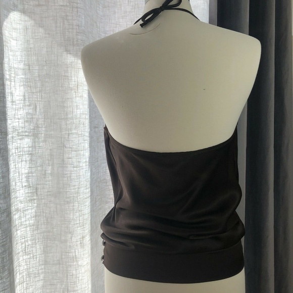 NWT S/M Boho Chic Halter Top Beaded Waistband Flaw - Picture 3 of 8